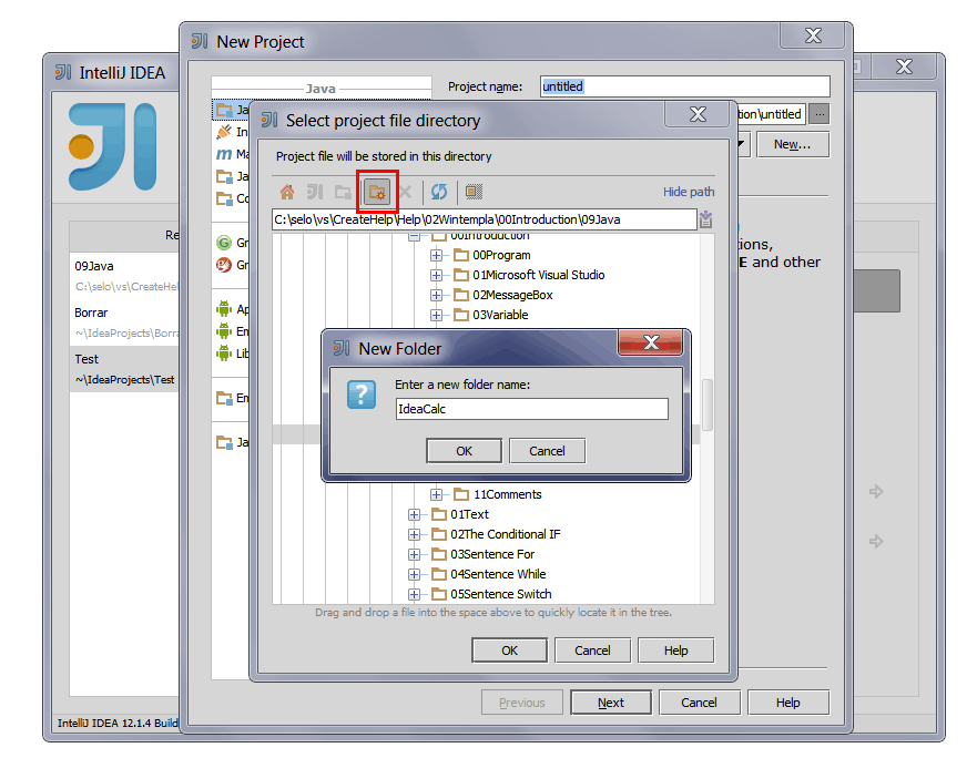 IdeaCalcNewFolder