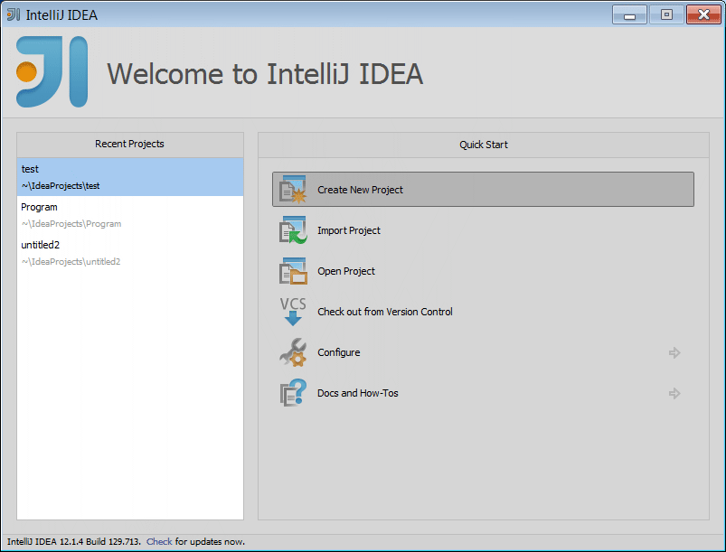 WelcomeIntelliJ