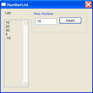 NumberList