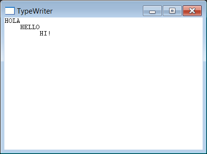 TypeWritterRun