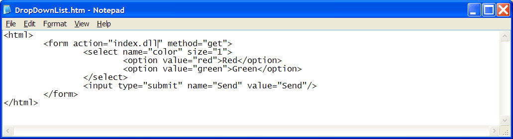 DropDownList