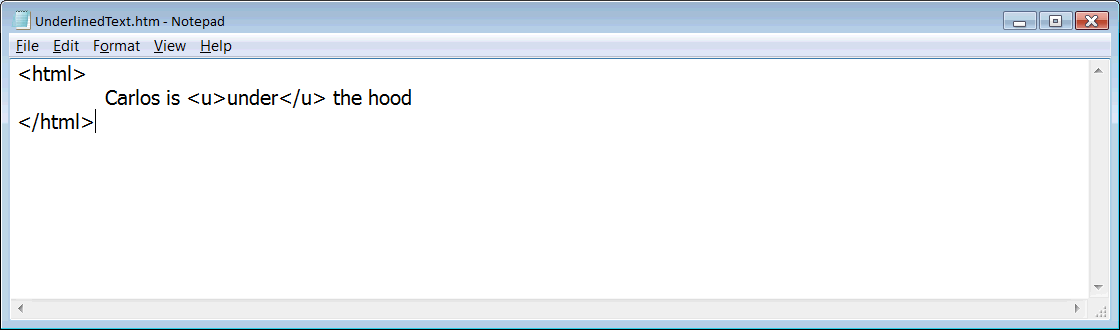 UnderlinedText