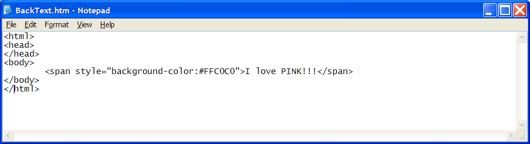 BackText