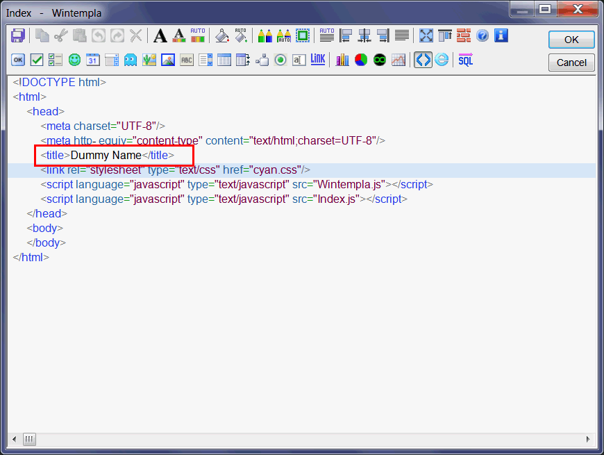 DummyTitleHtml