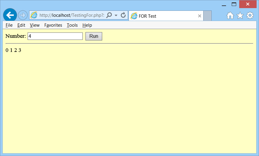 TestingForRun