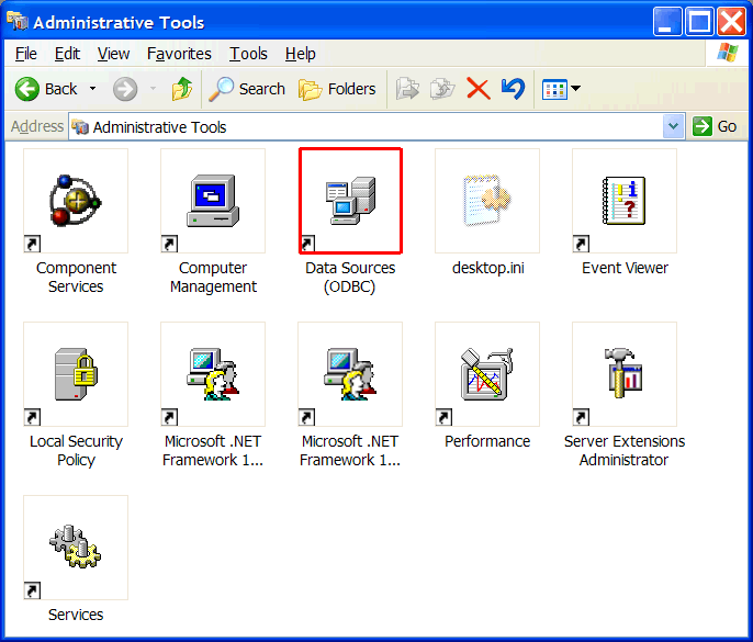 AdministrativeToolsODBC