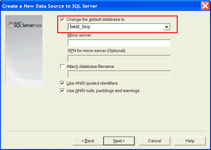 ChangeDatabase