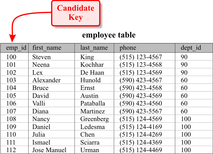 CandidateKey