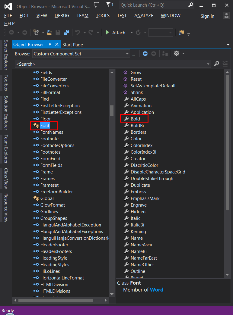 MsWordFont