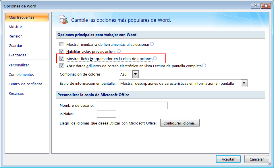 DeveloperTabAdd