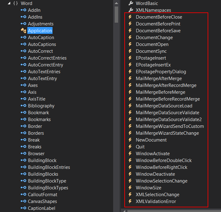 MsWordEventObjBrowser
